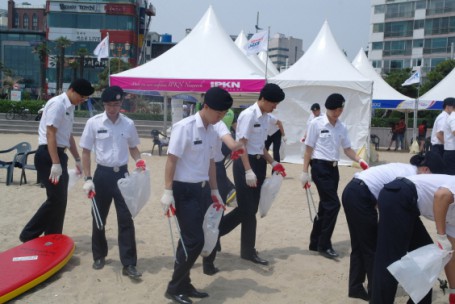 광안리 해수욕장 환경 정화